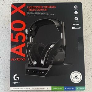 A50X Logitech Wireless+Base Station Gamin Headset